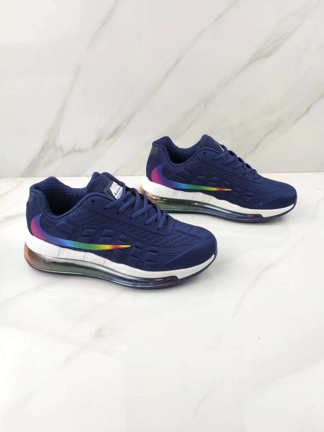 Nike Air Max 95+720 Blue Rainbow Shoes - Click Image to Close